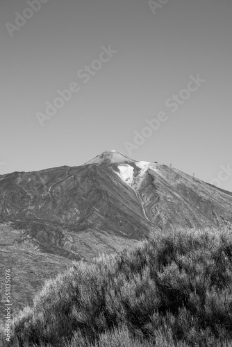 El teide landscape in the desert