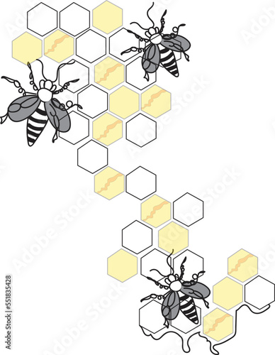 Honey bee background