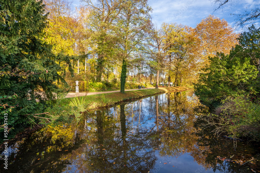 The Sanssouci Park view in Potsdam of Germany The Sanssouci Park view in Potsdam of Germany