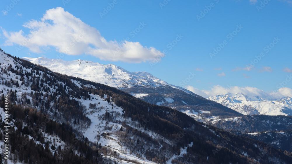 Alpes - Valmeinier - Panorama sur la Sétaz des Prés