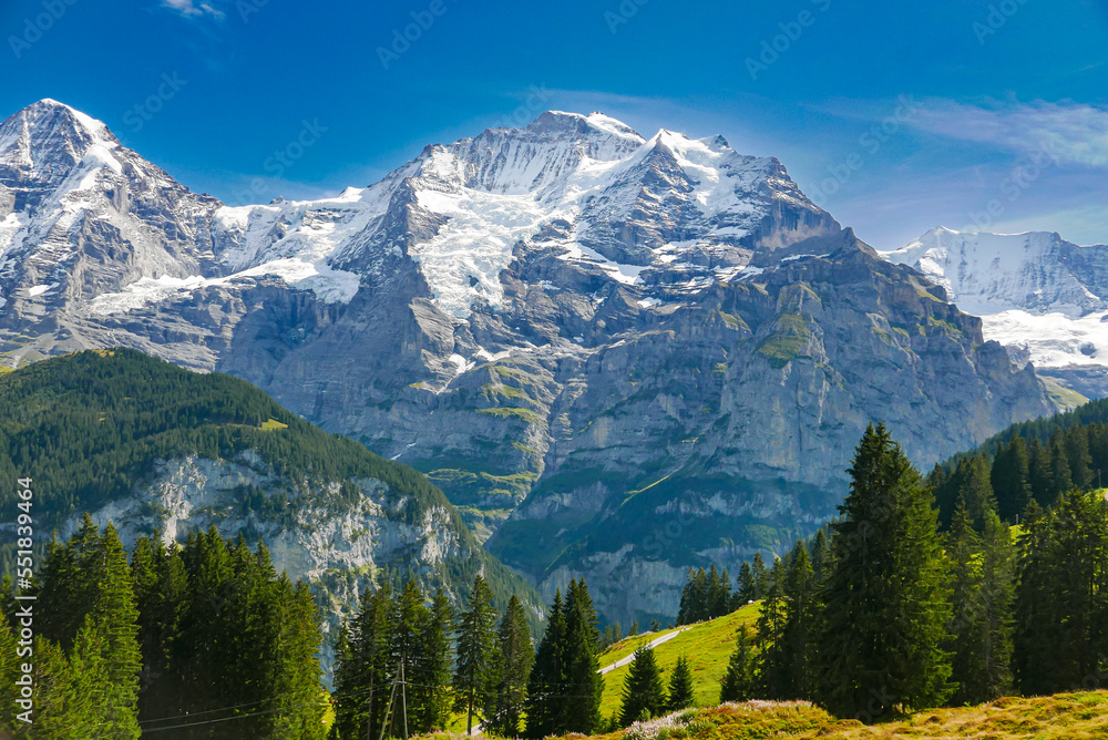 Szwajcarskie Alpy - obrazy, fototapety, plakaty 