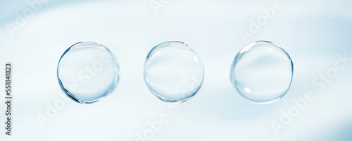 3D Collagen Skin Serum and Vitamin illustration isolated on soft color background. concept skin care cosmetics solution. 3d rendering.	