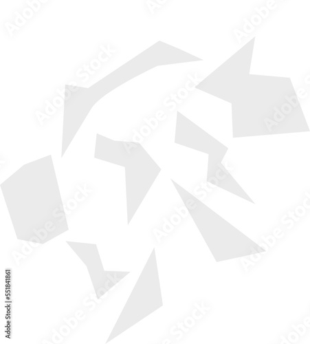 Crumpled paper flat icon Brainstorm Office supplies Workplace
