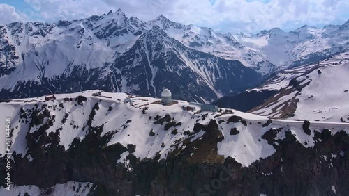 Wallpaper Mural Aerial view of the International Astronomical Observatory on top of the mountain Torontodigital.ca