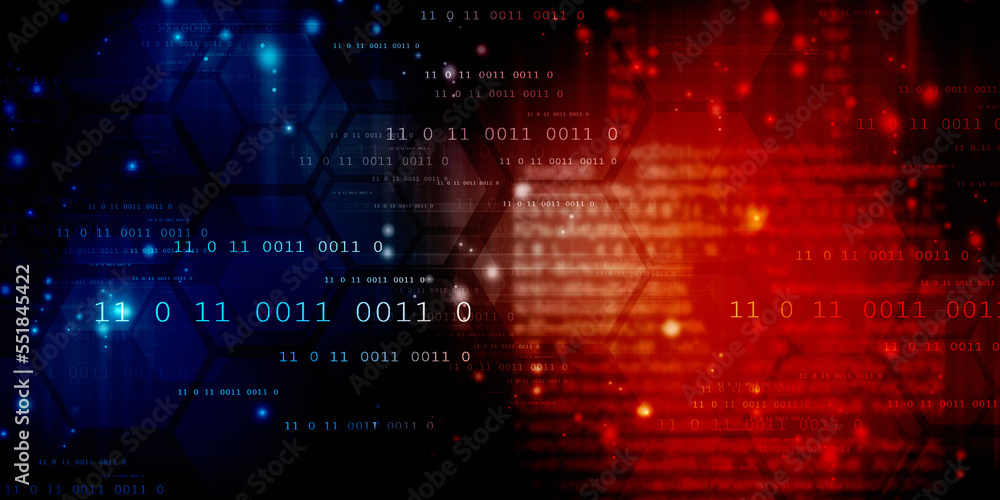 2d illustration abstract digital binary data on computer screen 2d illustration abstract digital binary data on computer screen