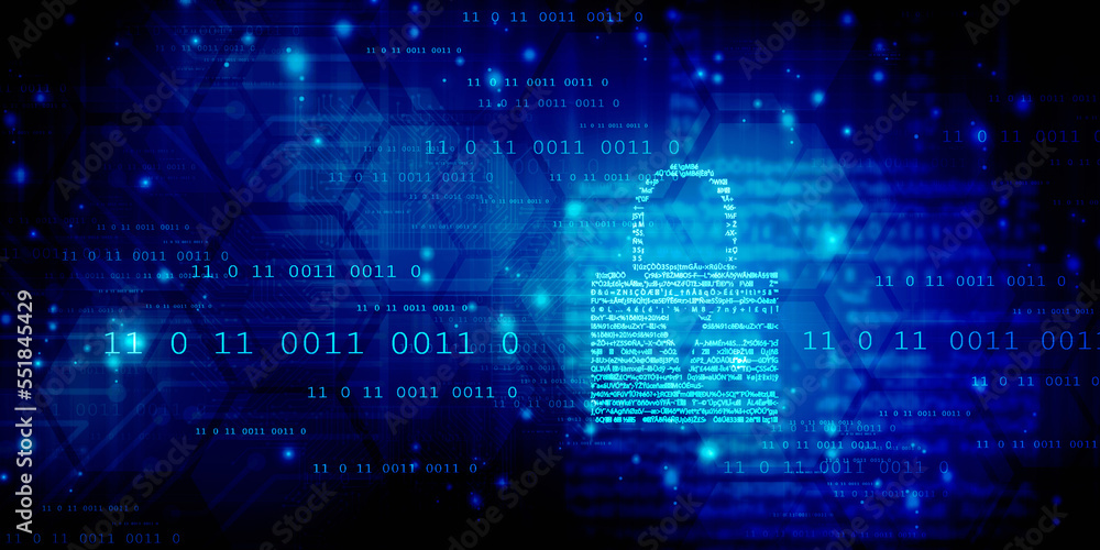2d illustration Safety concept: Closed Padlock on digital background 2d illustration Safety concept: Closed Padlock on digital background