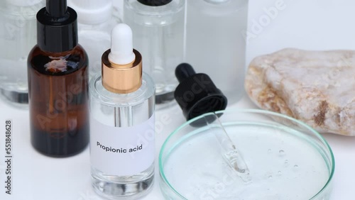 propionic acid in a bottle photo