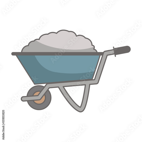 construction trolley icon