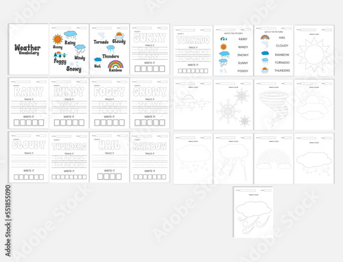 Weather Tracing Worksheets.
