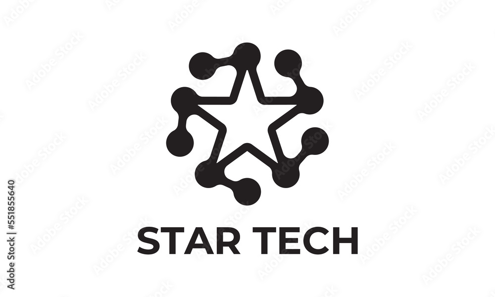 tech star logo design creative symbol icon tech star logo design creative symbol icon