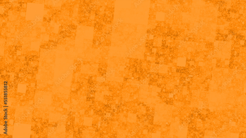orange tissue with random square shapes on abstract background with 3D rendering for decoration, tissue and pattern concepts