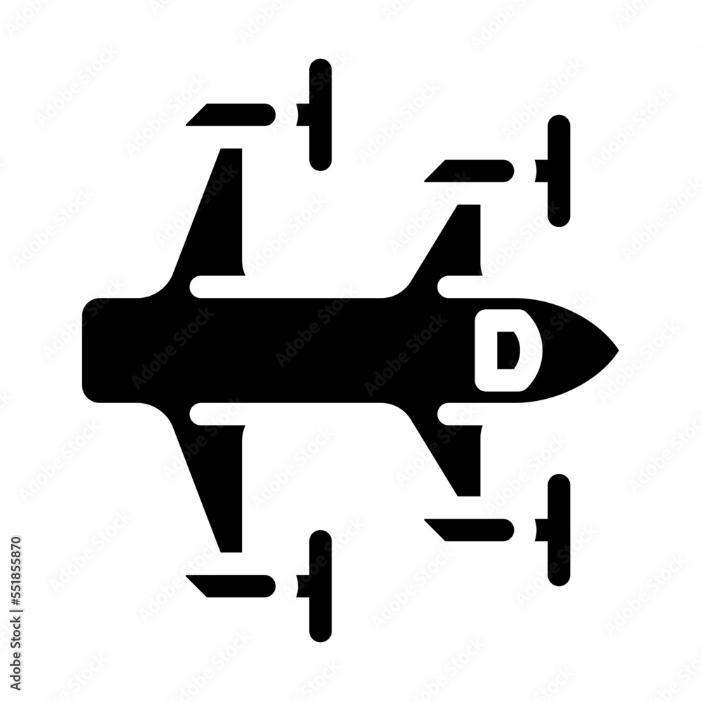 tiltrotor airplane aircraft glyph icon vector. tiltrotor airplane aircraft sign. isolated symbol illustration tiltrotor airplane aircraft glyph icon vector. tiltrotor airplane aircraft sign. isolated symbol illustration