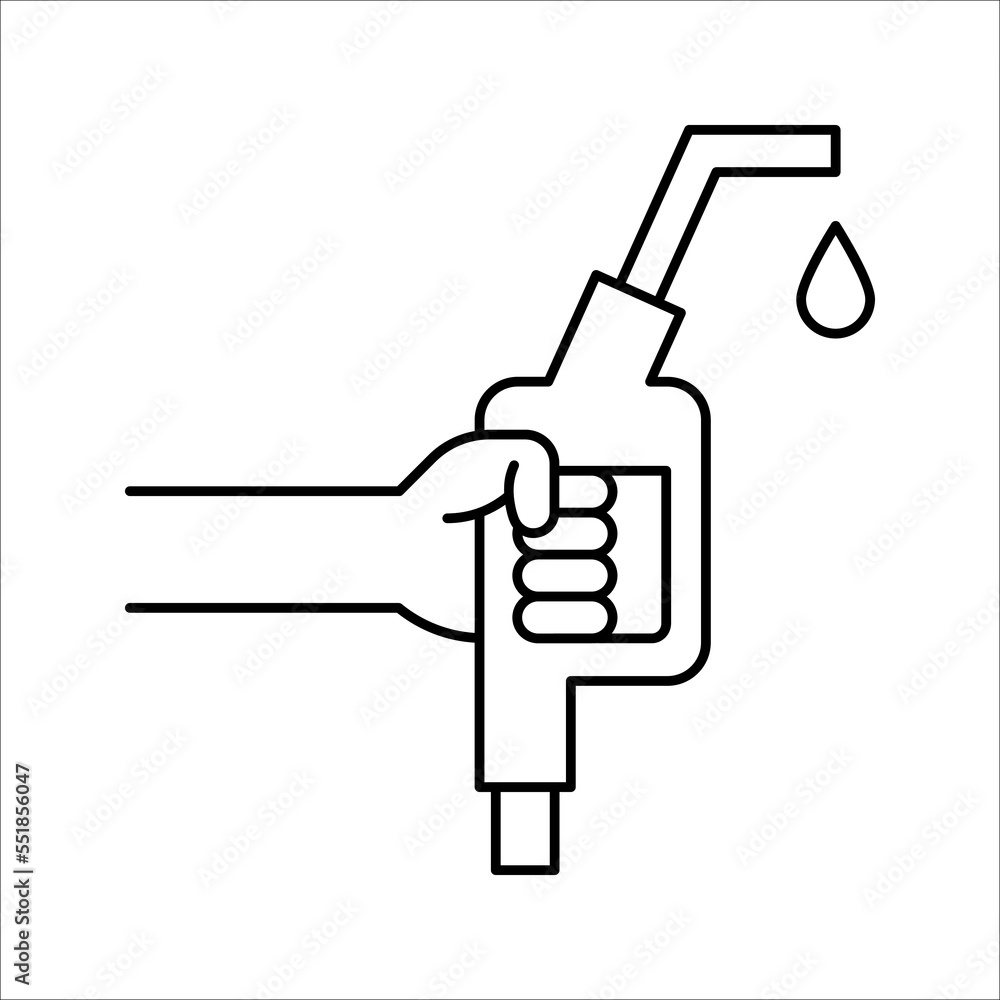 Fuel vector icon. vector illustration isolated on white background for graphic and web design. color editable Fuel vector icon. vector illustration isolated on white background for graphic and web design. color editable