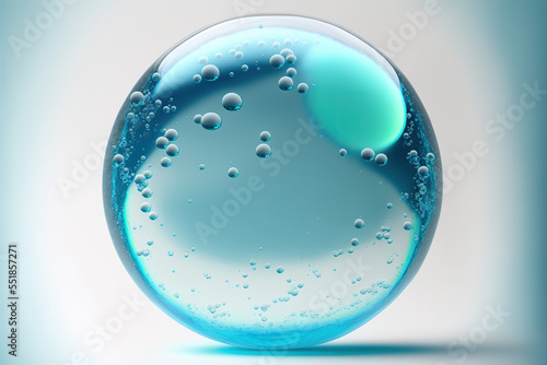 water drops on a glass,transparent bubble,3D render