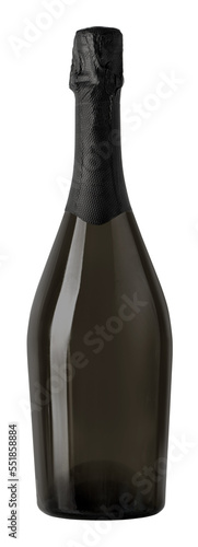 Sparkling wine bottles,