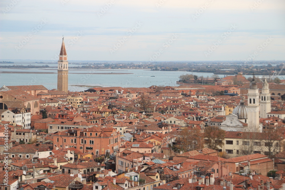 Vue aérienne de Venise Quartier Castello