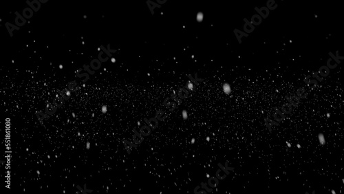 Real snow on black background. Snow overlay effect on the black background for photos. White Powder explosion on black background. White dust exploding. 