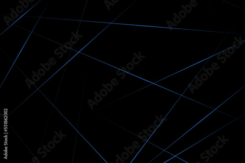 Abstract black with blue lines, triangles background modern design. Vector illustration EPS 10.