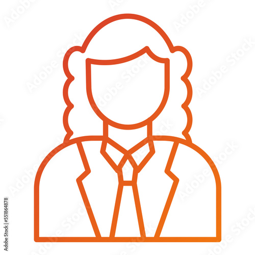 Judge Female Icon Style