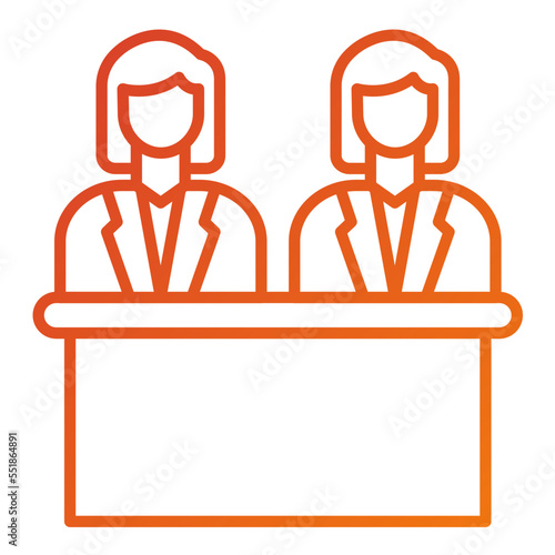 Juror Female Icon Style