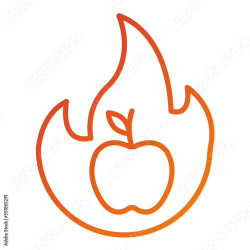 Burning Calories Icon Style