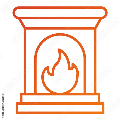 Fireplace Icon Style