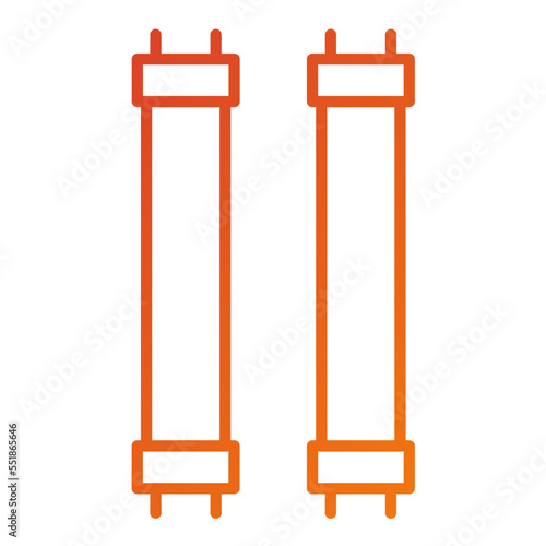 Fluorescent Lamp Icon Style
