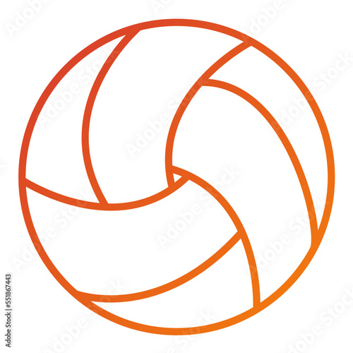 Beach Volleyball Icon Style