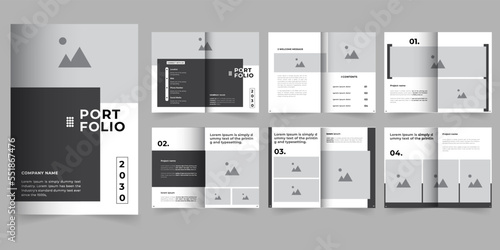 Interior design or architecture Portfolio template