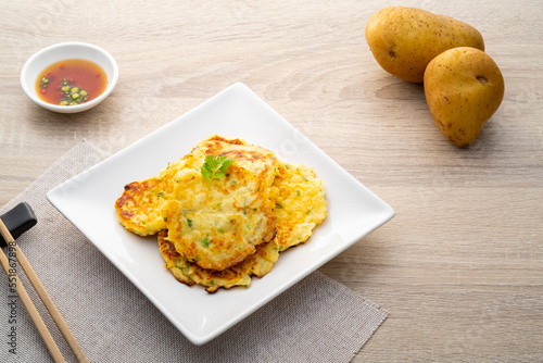 Potato Pancake,so simple pan fried potato pancakes using leftover mashed potatoes