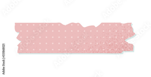 Vision board sticker. Poster or banner. Pink section of piece of paper in box, place for setting goals and taking notes. Planning and vision for future, leadership. Cartoon flat vector illustration