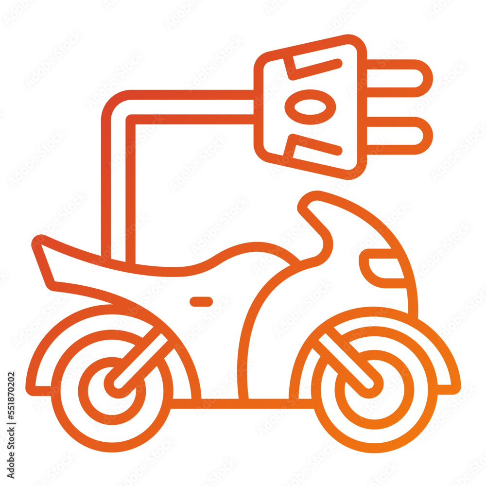 Electric Bike Icon Style Electric Bike Icon Style