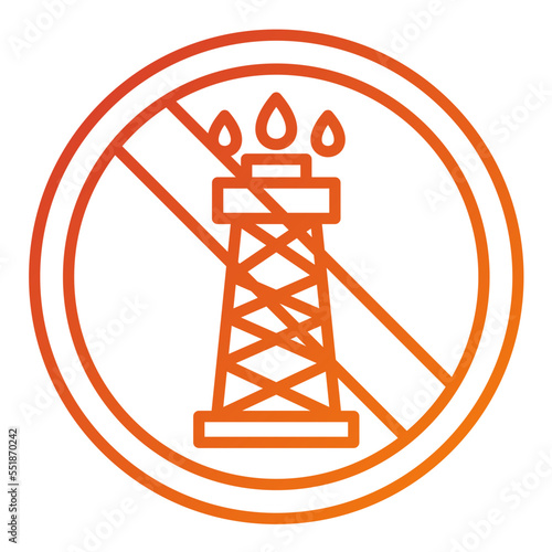 No Fossil Fuels Icon Style