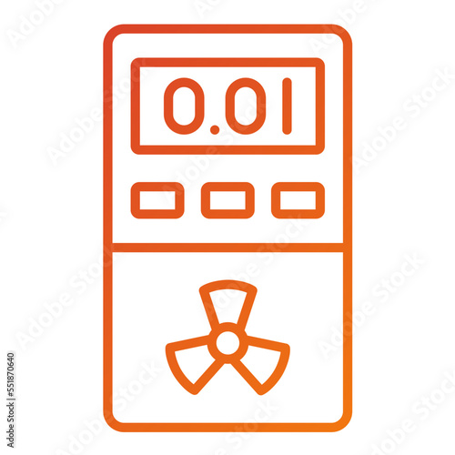 Dosimeter Icon Style