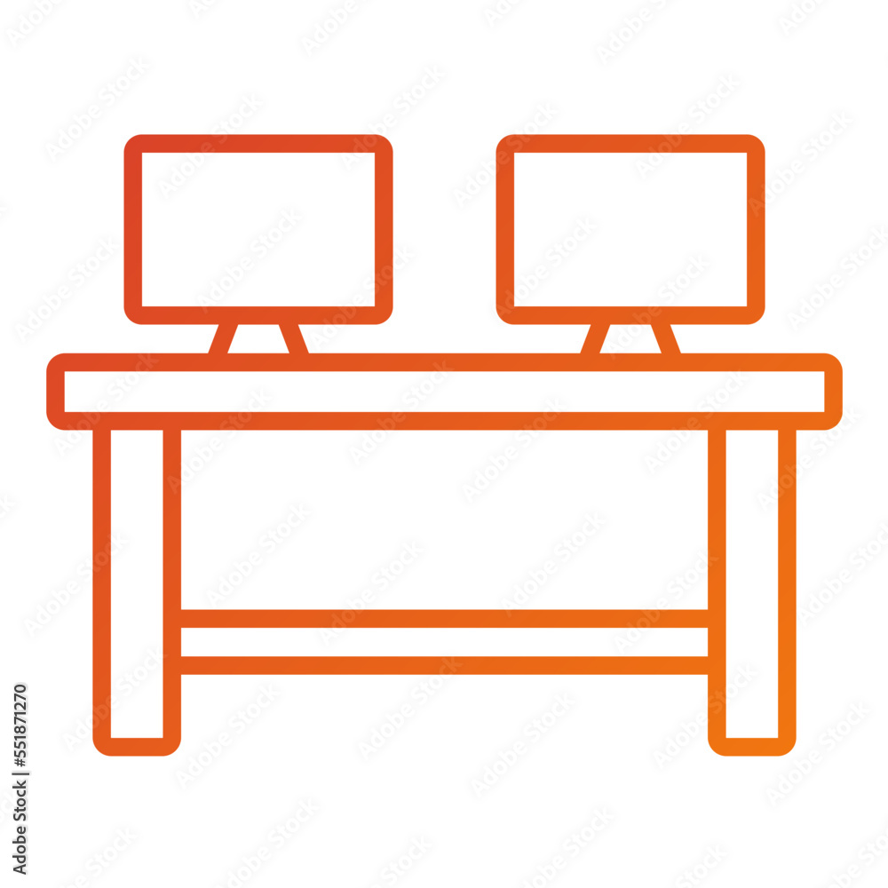 Co Work Space Icon Style