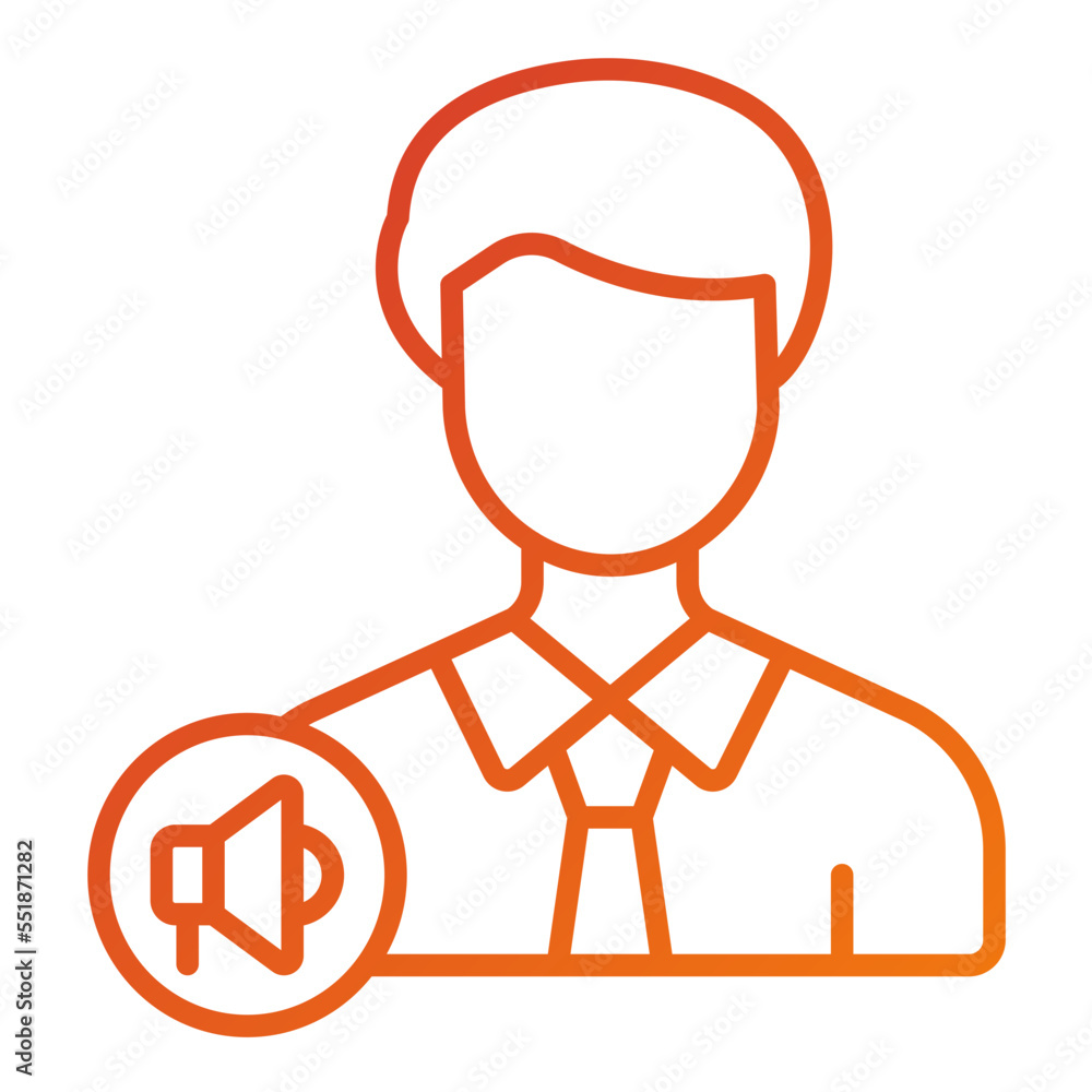 Content Marketer Icon Style Content Marketer Icon Style