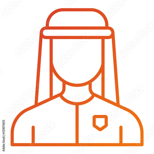 Arab Man Icon Style