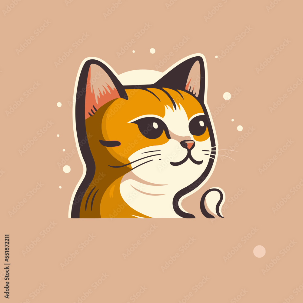 cute cat head cartoon logo collection logo set vector mascot illustration cute cat head cartoon logo collection logo set vector mascot illustration