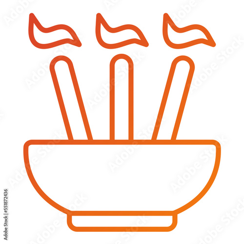 Incense Sticks Icon Style