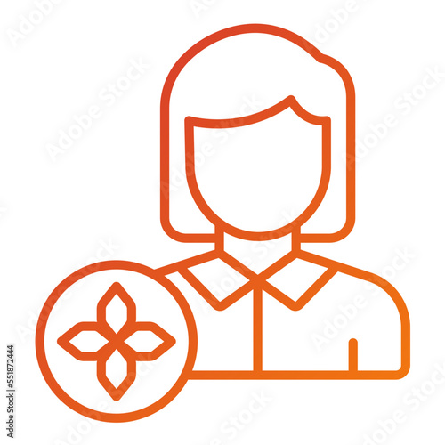 Massage Therapist Icon Style