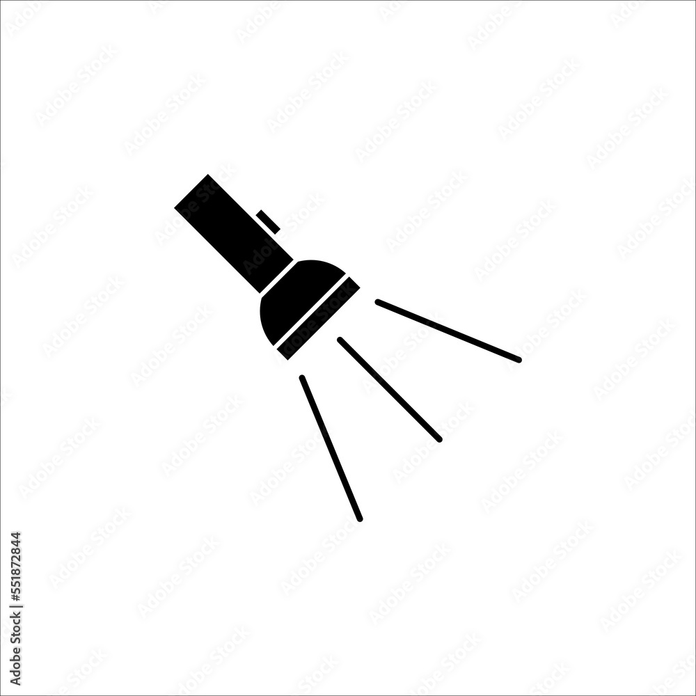 Flashlight icon. sign for mobile concept and web design isolated on white background. EPS 10 Flashlight icon. sign for mobile concept and web design isolated on white background. EPS 10