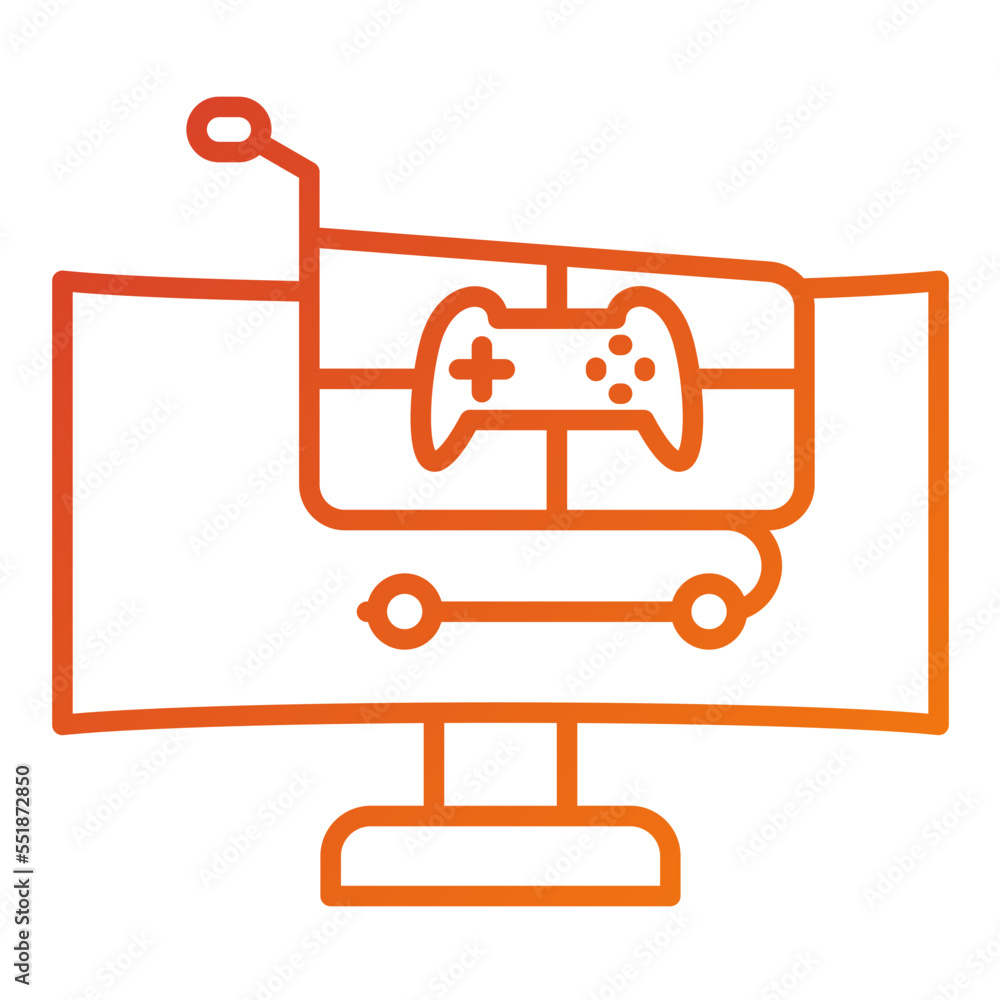 Online Game Store Marketplace Icon Style