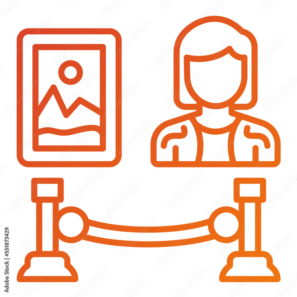 Exhibition Designer Woman Icon Style Exhibition Designer Woman Icon Style