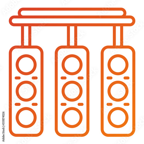 Race Lights Icon Style