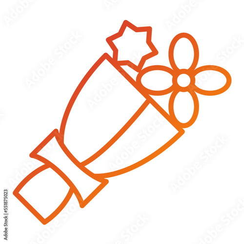 Flower Bouquet Icon Style