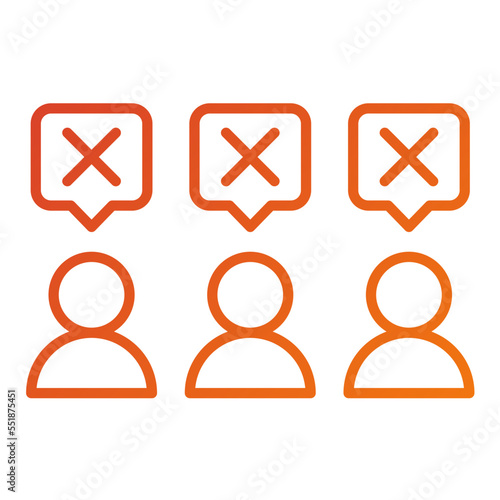 People Disagree Icon Style