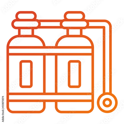 Diving Cylinder Icon Style