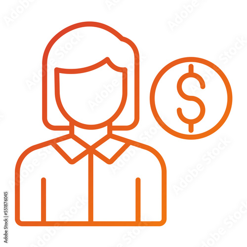 Junior Sales Rep Icon Style