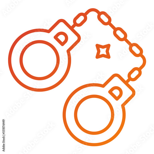 Handcuffs Icon Style