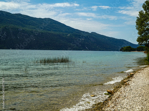 lake and mountains